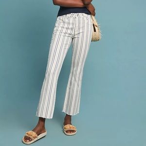 Anthropologie Pilcro and the Letterpress Striped High Rise Bootcut Jeans